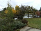 Looking out at the mill pond in Stevens Point,  Wisconsin.
